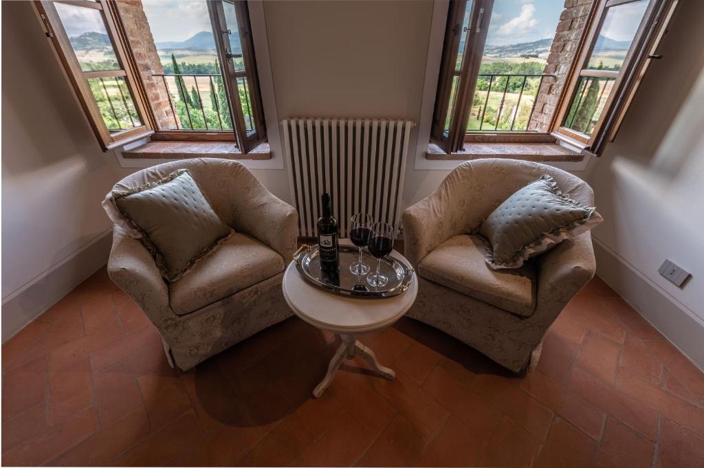 Część wypoczynkowa w obiekcie Agriturismo Castello La Grancia di Spedaletto