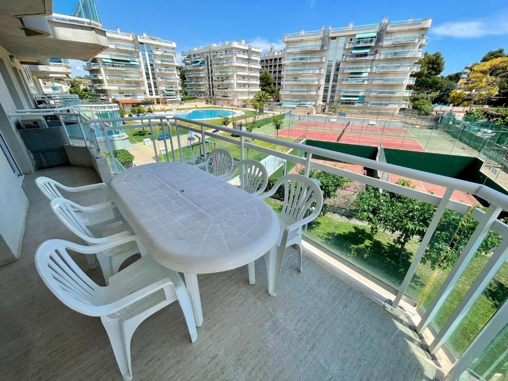 Balkón alebo terasa v ubytovaní For a Stay Larimar