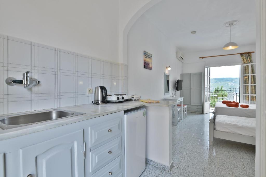 A kitchen or kitchenette at Fotini Studios