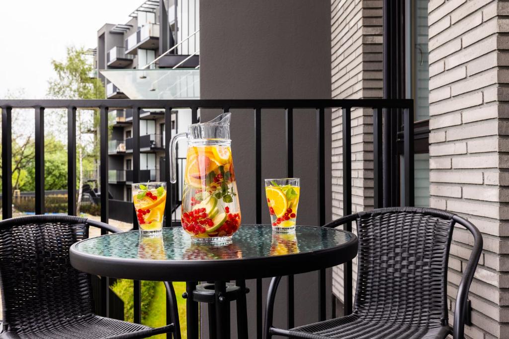 Nápoje v ubytovaní Apartament Nadmotławie 34