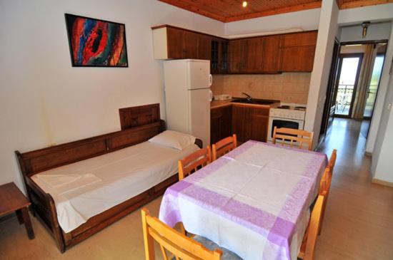 Kuchyň nebo kuchyňský kout v ubytování Hotel Coral