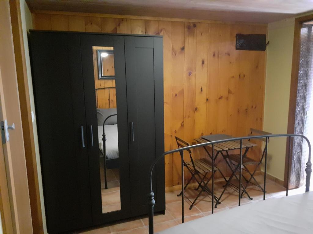 Postel nebo postele na pokoji v ubytování Gîte Little Creek