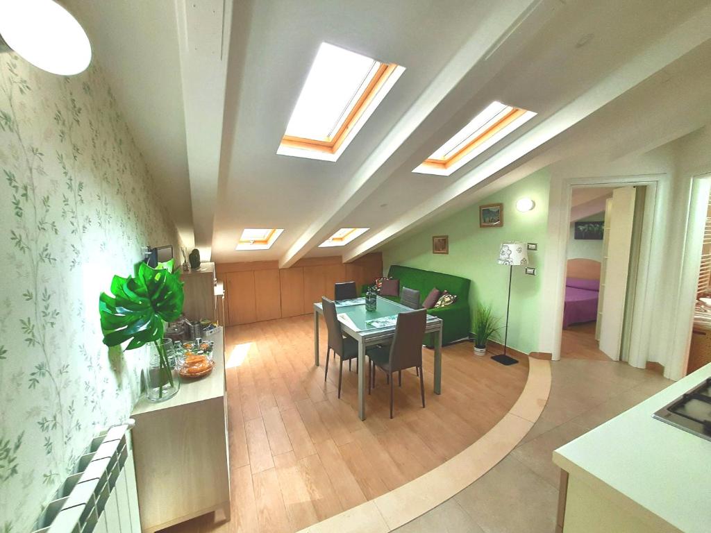 Χώρος καθιστικού στο La Mansarda Verde