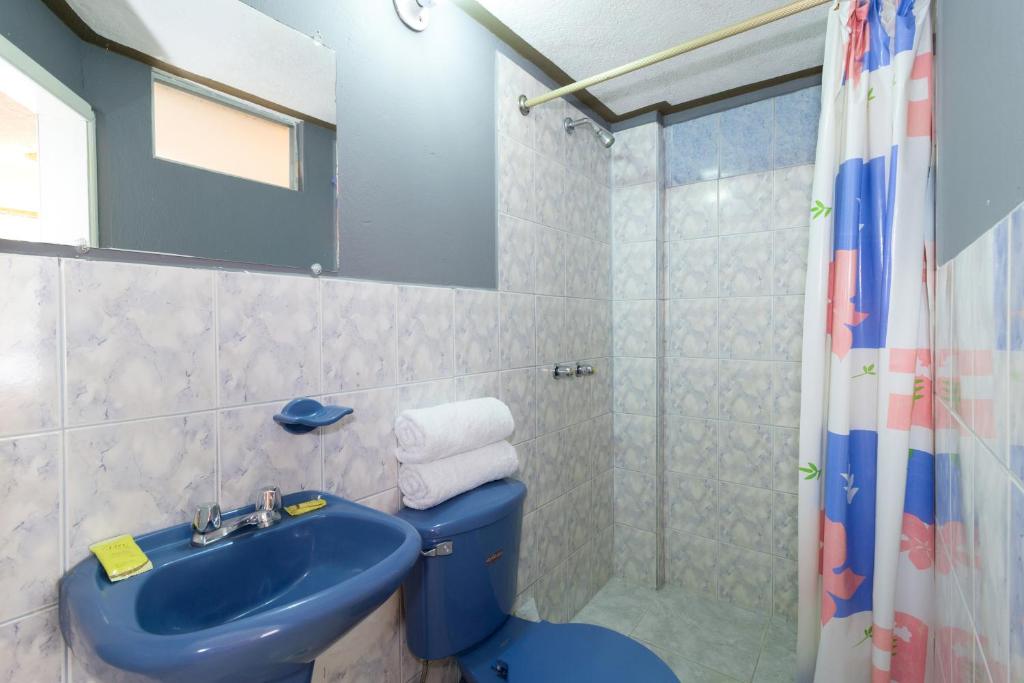 Koupelna v ubytování Hostal Rossy