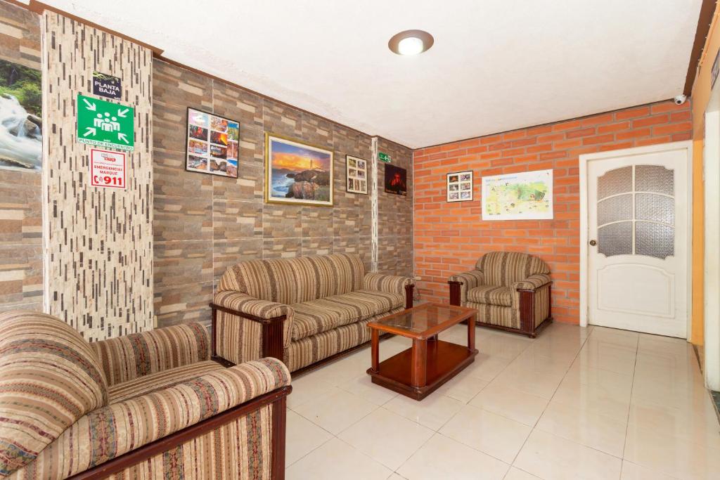 Posezení v ubytování Hostal Rossy