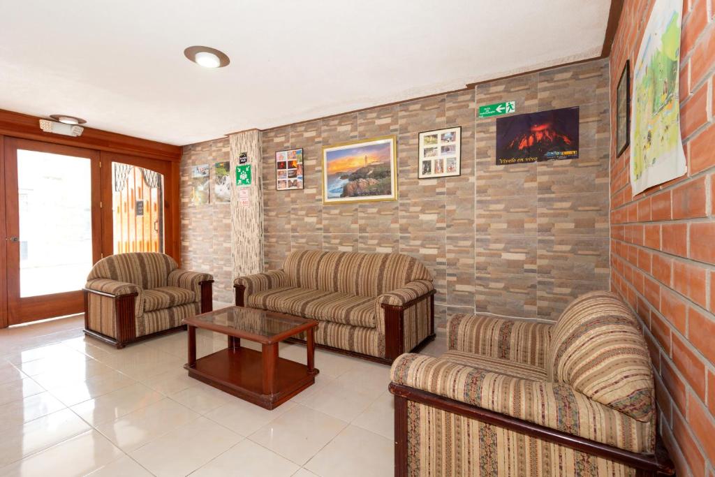 Posezení v ubytování Hostal Rossy