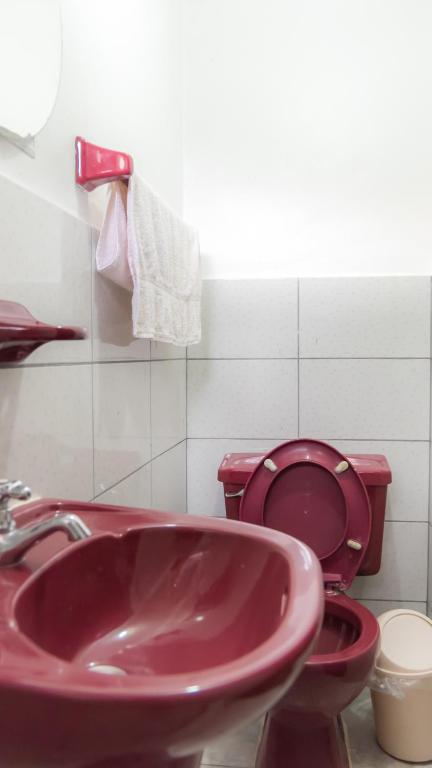 Koupelna v ubytování Hostal Ñaña