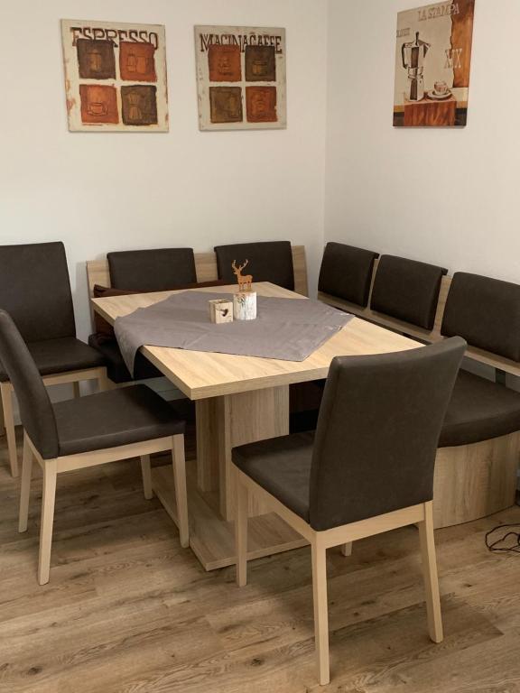 Posezení v ubytování Ferienwohnung Unsere Mühle
