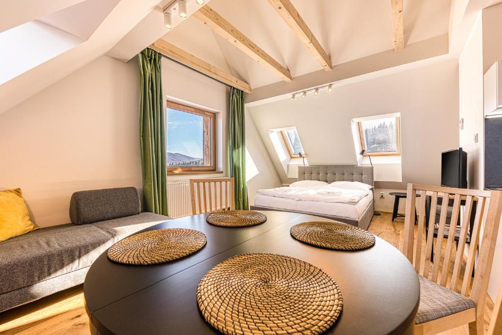 Voodi või voodid majutusasutuse Apartmány Filipovice toas