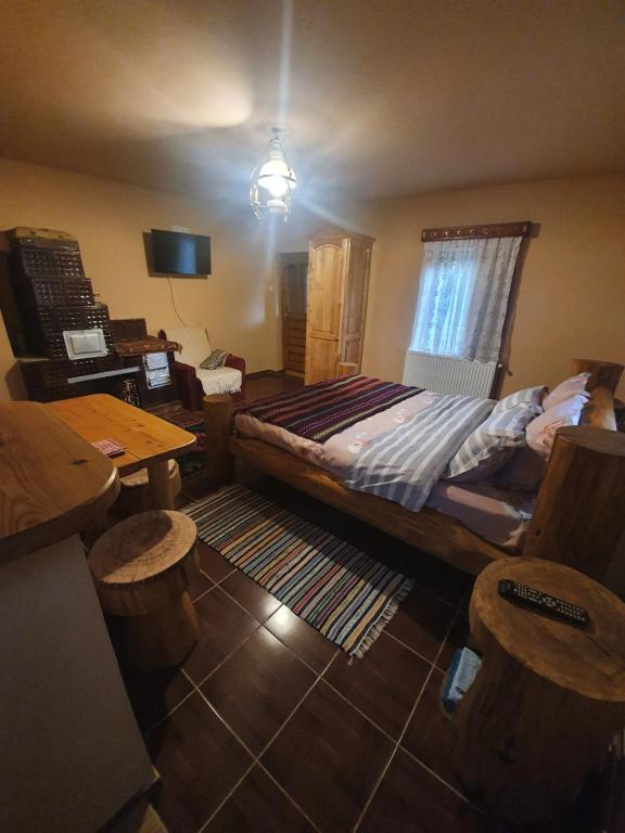 Postel nebo postele na pokoji v ubytování Casa tradițională Bilbor