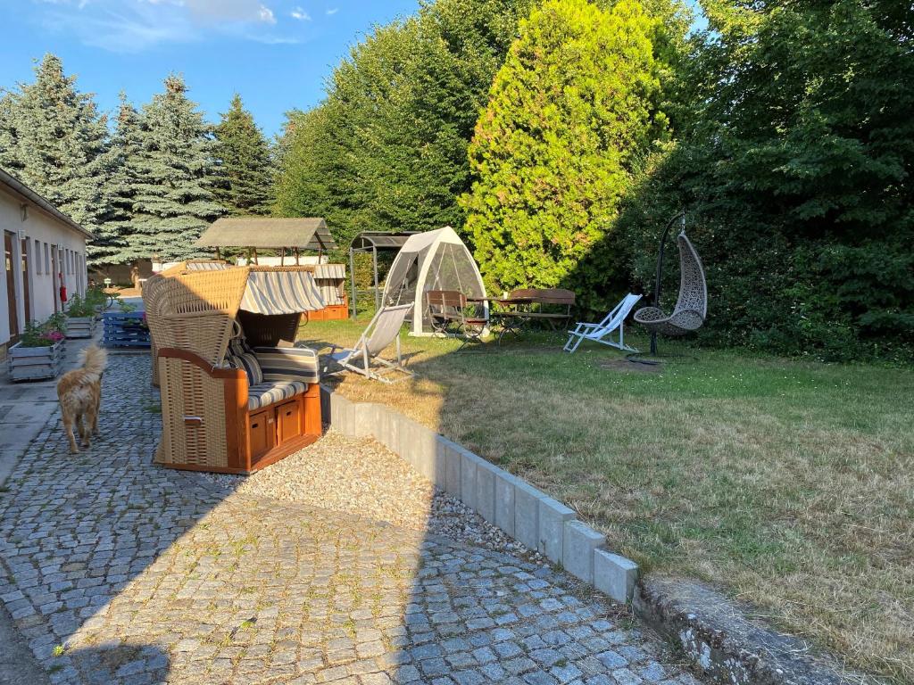 Zahrada ubytování Ostsee Radlerpension Peitz