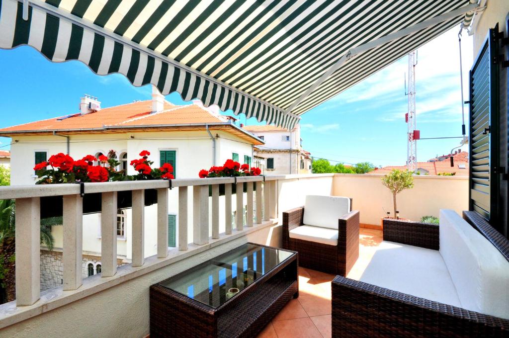 En balkong eller terrasse på Luxury Apartment Spasio
