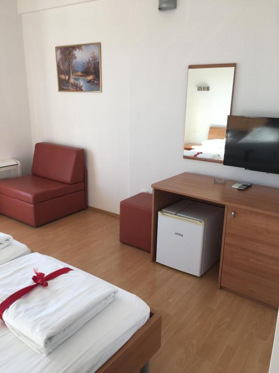 Istumisnurk majutusasutuses Hotel Lukas