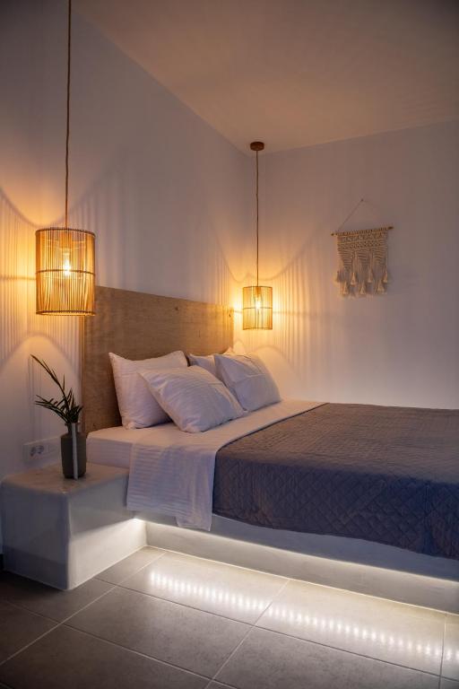 Postel nebo postele na pokoji v ubytování Blu Rooms