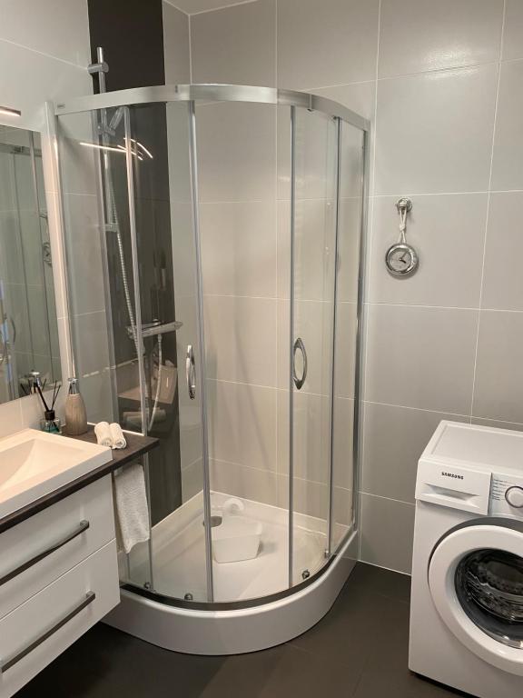 Kúpeľňa v ubytovaní Horyzont 801 Międzyzdroje - Ferienwohnung Misdroy