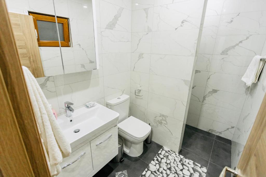 Koupelna v ubytování Apartmani IN Zlatar