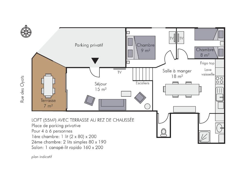 VILLA CHANTEREINE - apparts à 5 mn de la plage - BAIE DE SOMME - Loft With Terrace On Ground Floor