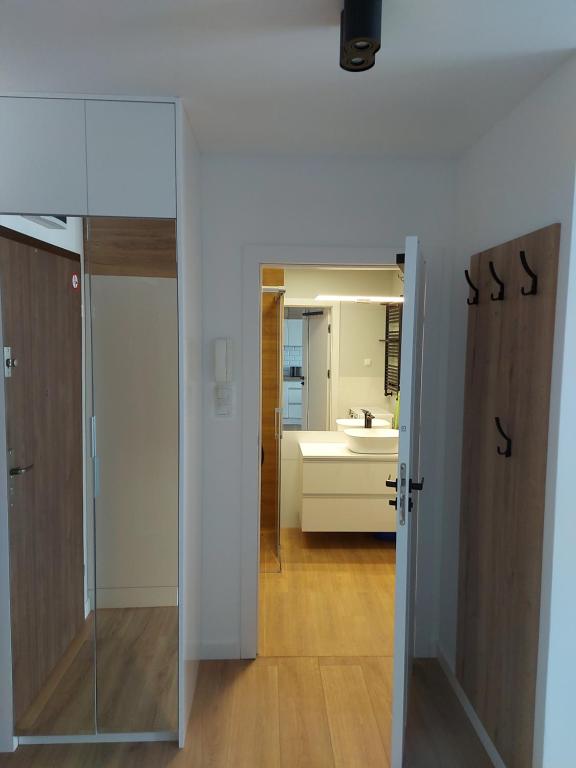 Posteľ alebo postele v izbe v ubytovaní Baltic Blue Apartament