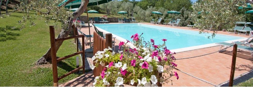 Vista de la piscina de Serristori Country - Poggio Al Frantoio o alrededores