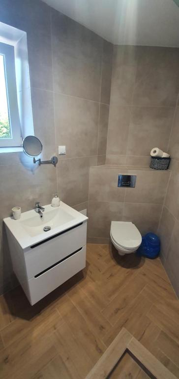 Kúpeľňa v ubytovaní Pod Żaglami