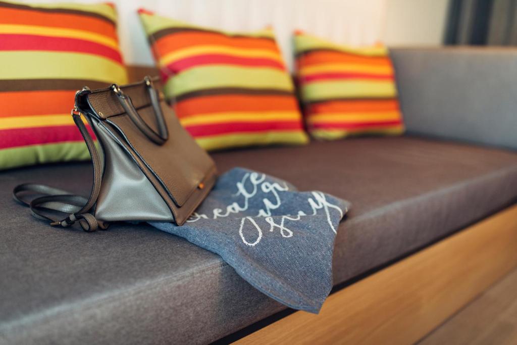 Istumisnurk majutusasutuses harry's home Steyr hotel & apartments