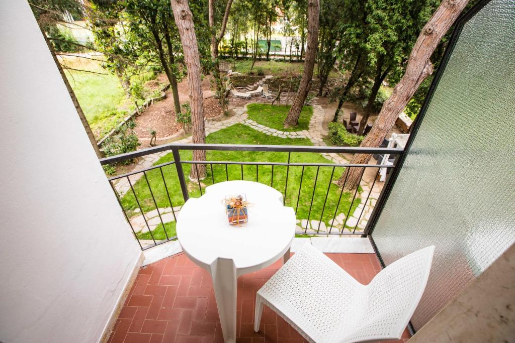 Balkón nebo terasa v ubytování Hotel La Tavernetta dei Ronchi