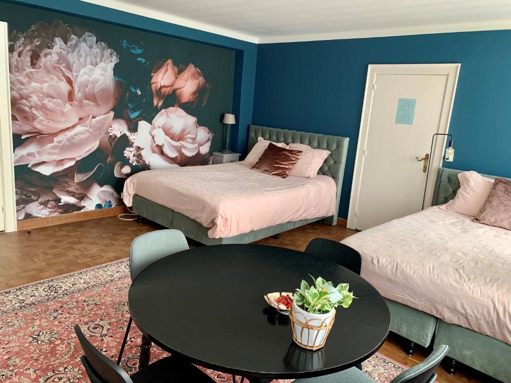 Postel nebo postele na pokoji v ubytování B&B Vrijheid 4