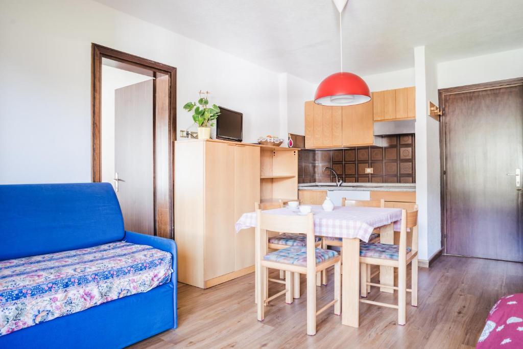 Kuchyň nebo kuchyňský kout v ubytování Residence Dolomia