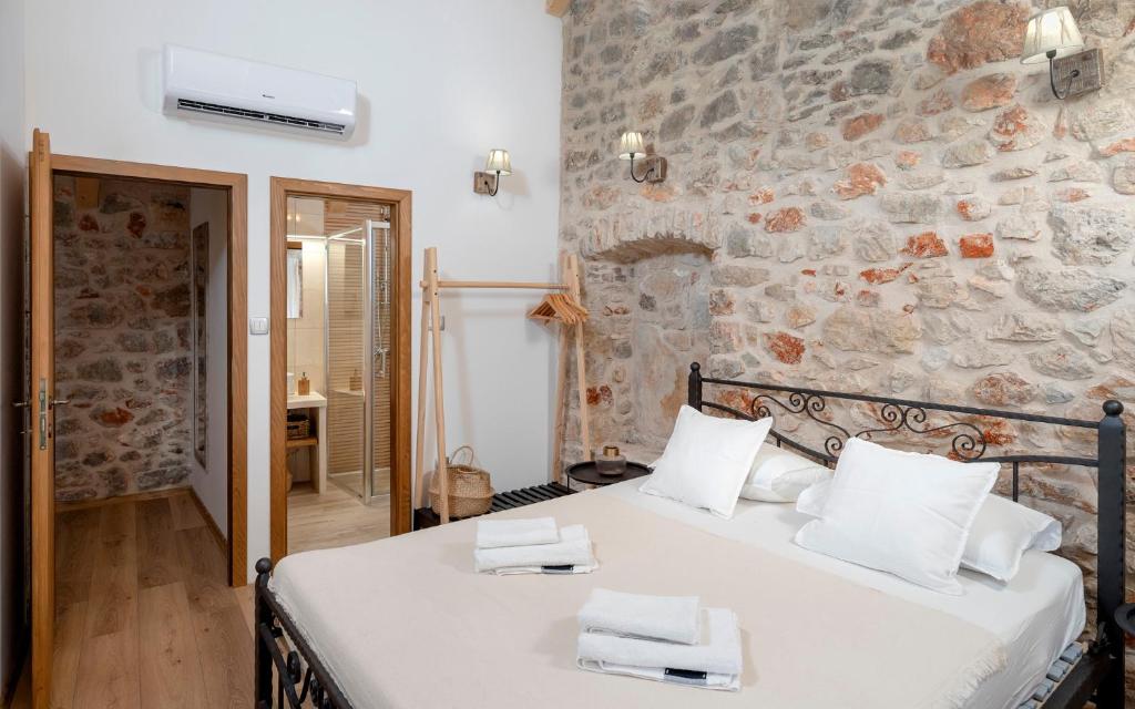 Posteľ alebo postele v izbe v ubytovaní Rustic Villa Island Hvar