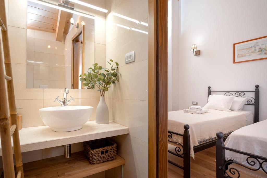 Posteľ alebo postele v izbe v ubytovaní Rustic Villa Island Hvar