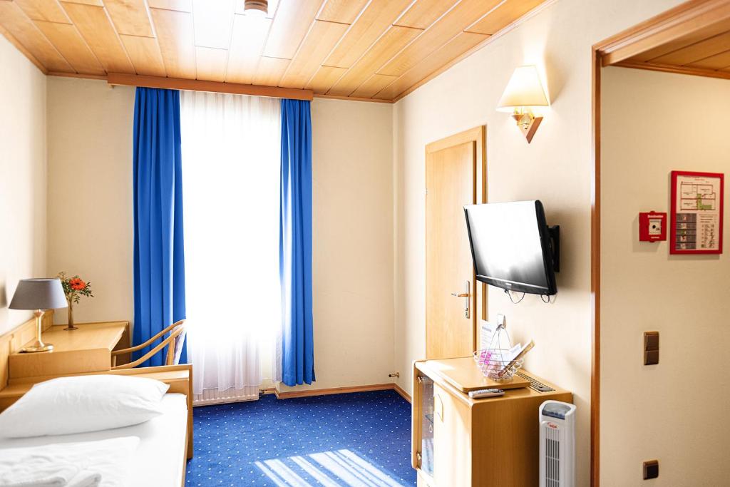 TV a/nebo společenská místnost v ubytování Hotel-Pension Wild