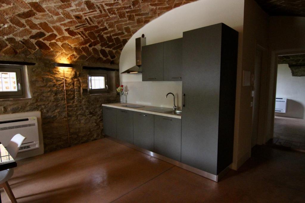 Kuchyň nebo kuchyňský kout v ubytování Relais Mevigo - Casa Pietra