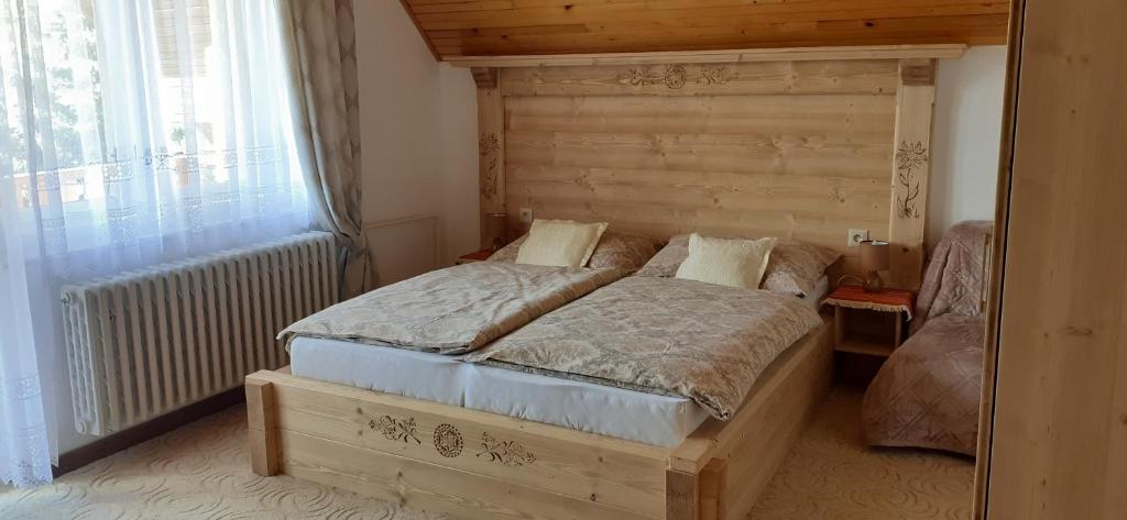 Postel nebo postele na pokoji v ubytování Apartmán Astra v Ždiari