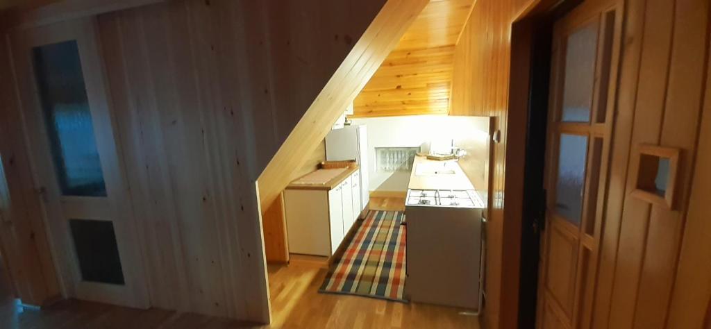 Kuchyň nebo kuchyňský kout v ubytování Apartmán Astra v Ždiari