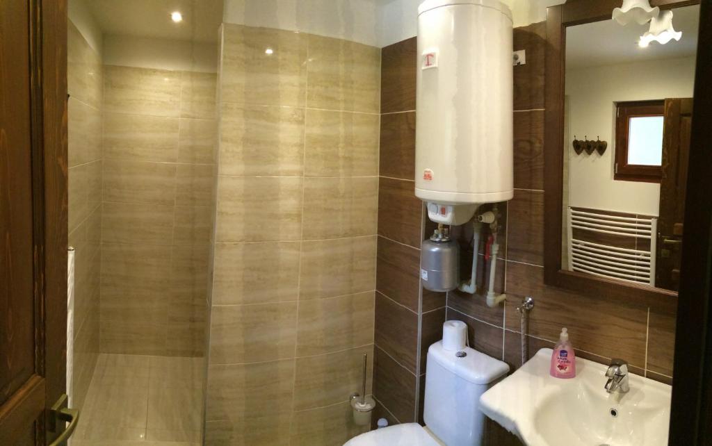 A bathroom at Chata Sklene Teplice