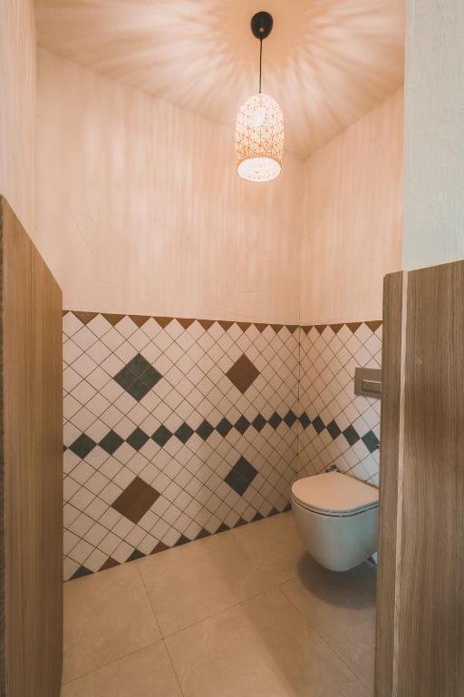 Koupelna v ubytování Turunç House Kayaköy