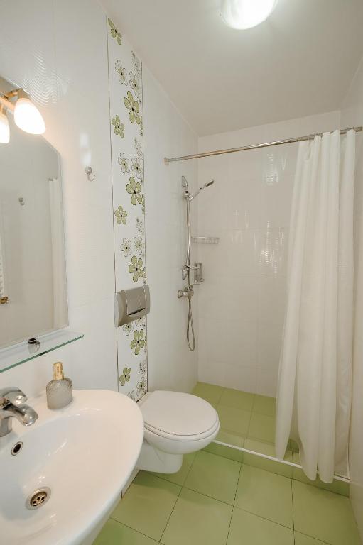 Koupelna v ubytování TipTop Hotel CITY CENTER
