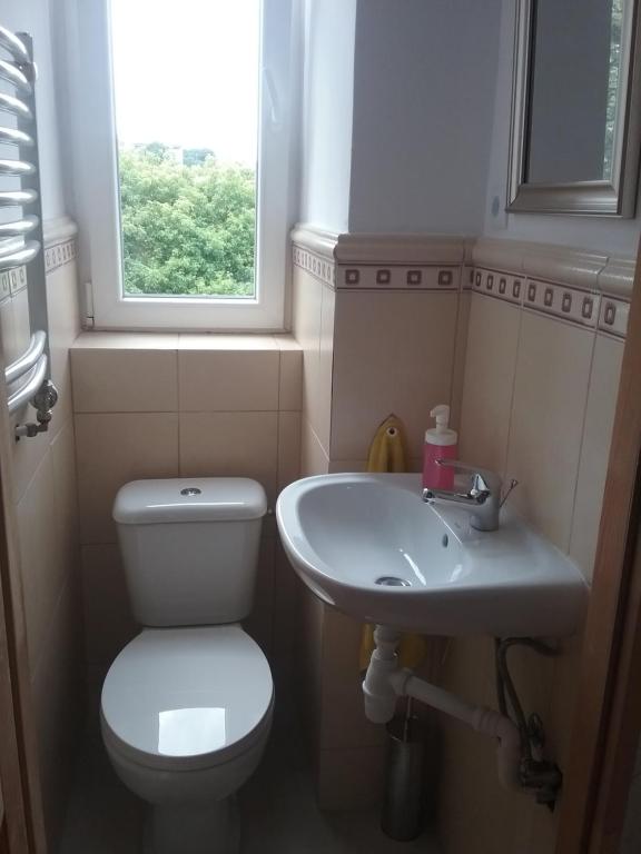 Kúpeľňa v ubytovaní Apartament