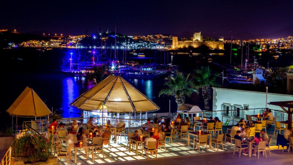 Nespecifikovaný výhled na destinaci Bodrum nebo výhled na město při pohledu z hotelu