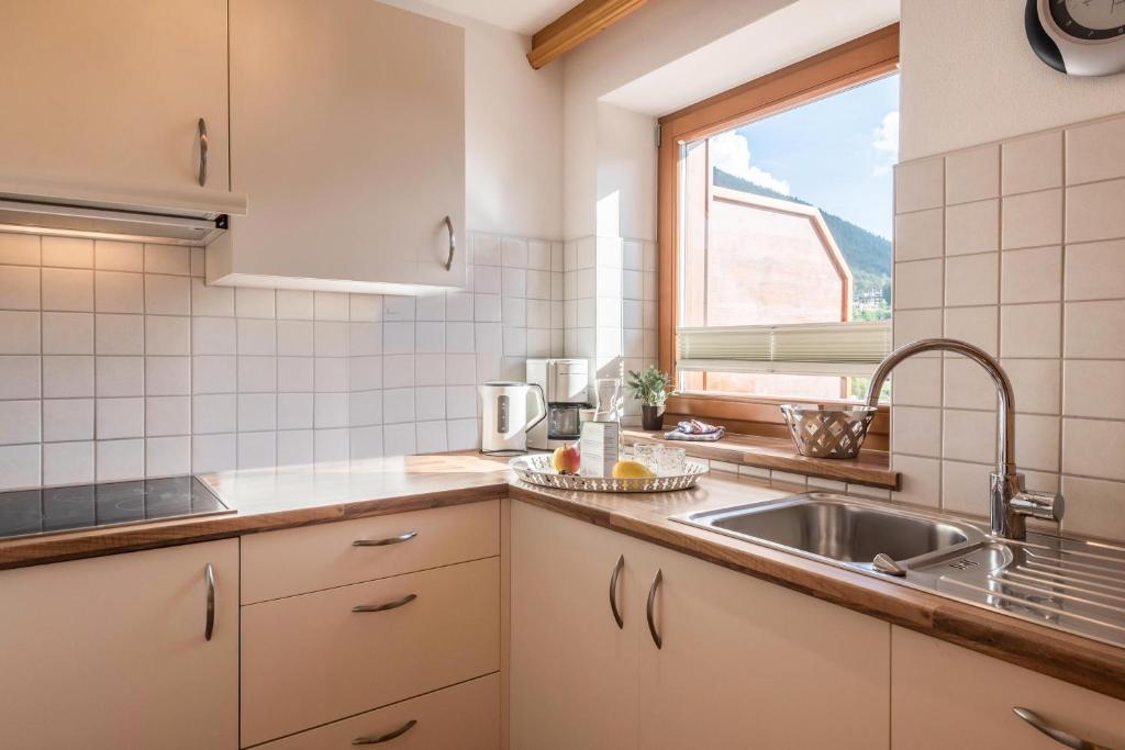 Kuchyň nebo kuchyňský kout v ubytování Kristiania Apartement Typ A2