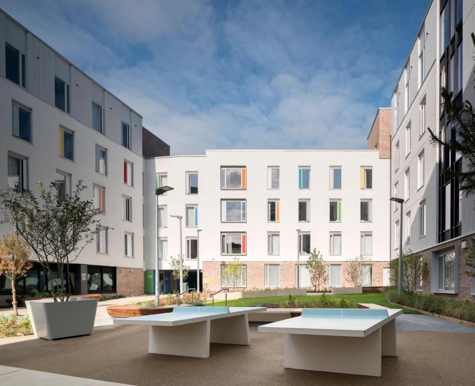 Bygningen som lejligheden ligger i