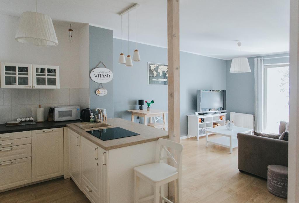 Kuchyňa alebo kuchynka v ubytovaní Apartament Wiktoria