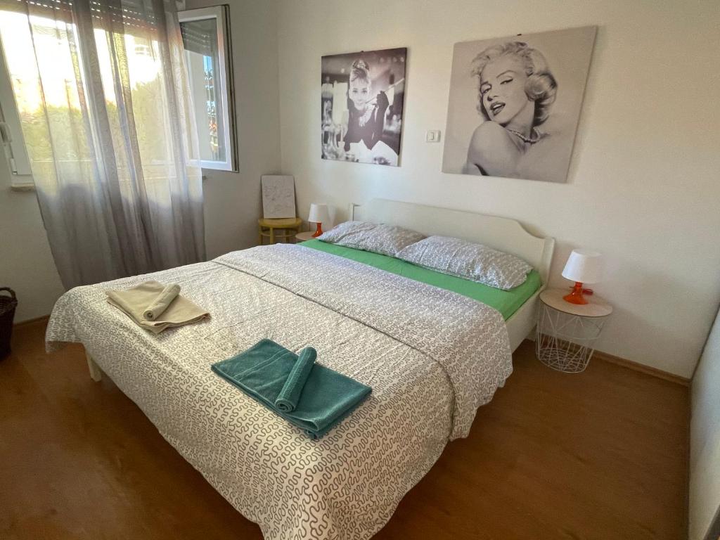 Posteľ alebo postele v izbe v ubytovaní Andrea Apartment Peroj