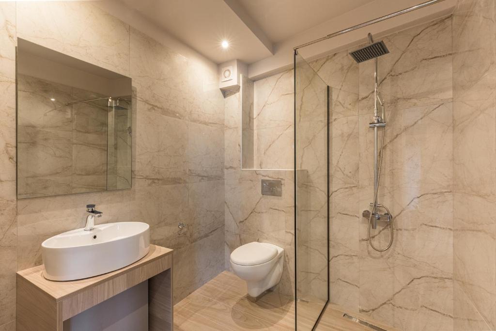 Kúpeľňa v ubytovaní Makris Luxury Rooms