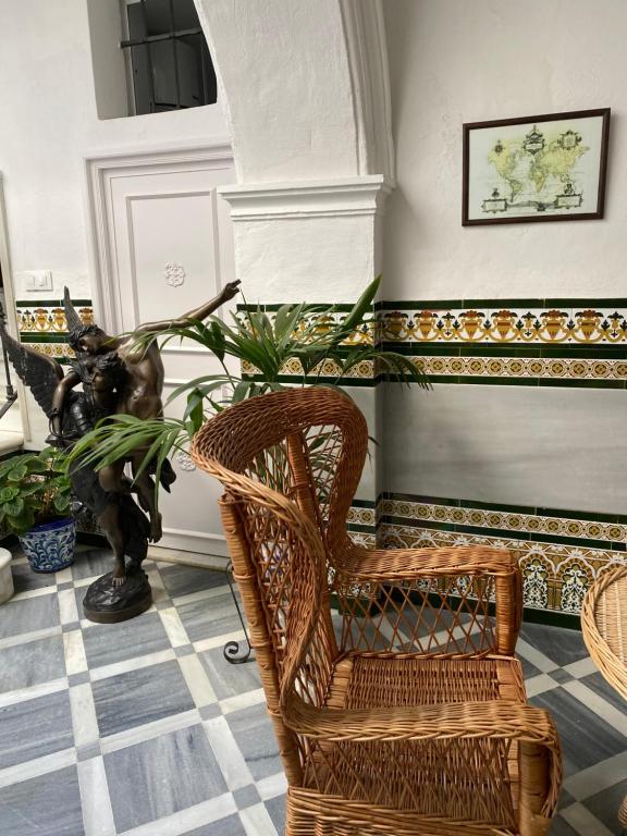 Część wypoczynkowa w obiekcie Lujosa suite privada en casa del S XIX