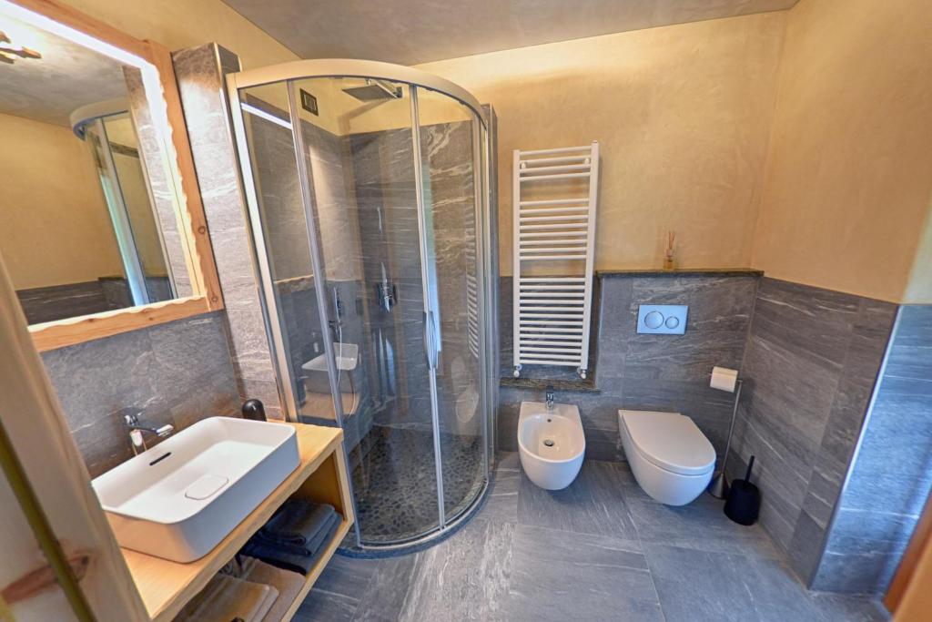 Koupelna v ubytování Chrys b&b