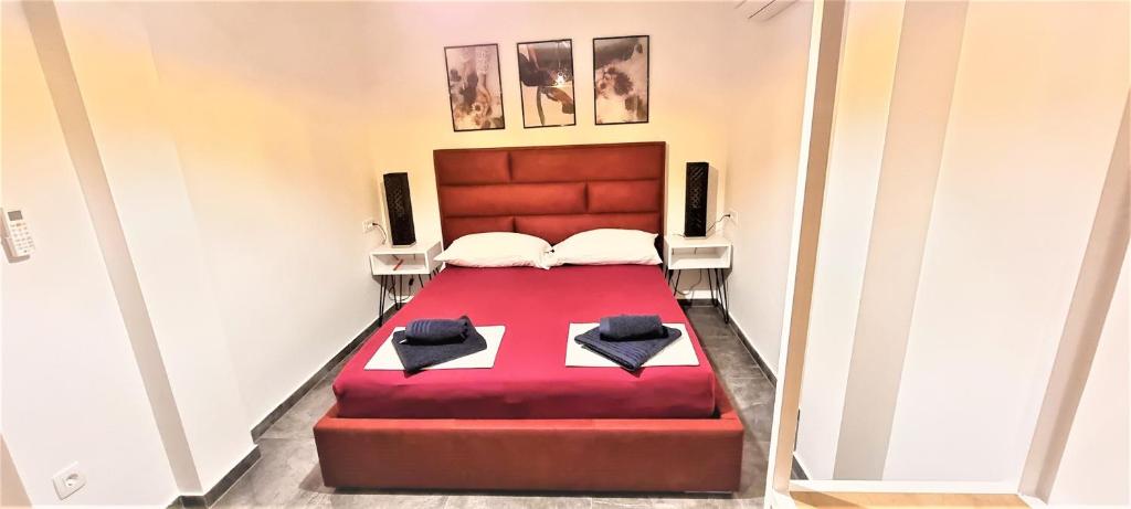 Łóżko lub łóżka w pokoju w obiekcie Villa Kajgo-Pag