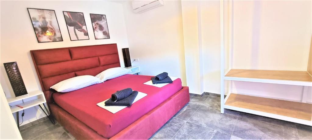 Łóżko lub łóżka w pokoju w obiekcie Villa Kajgo-Pag