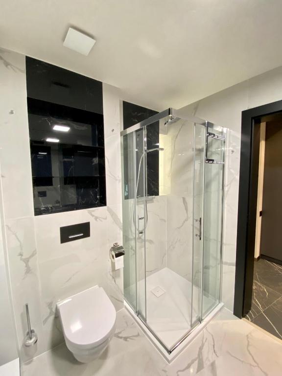 Kúpeľňa v ubytovaní Apartament LUX Ustroń