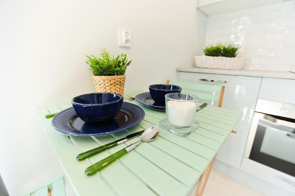 Kuchyňa alebo kuchynka v ubytovaní M&K Apartamenty - Morska Przystań